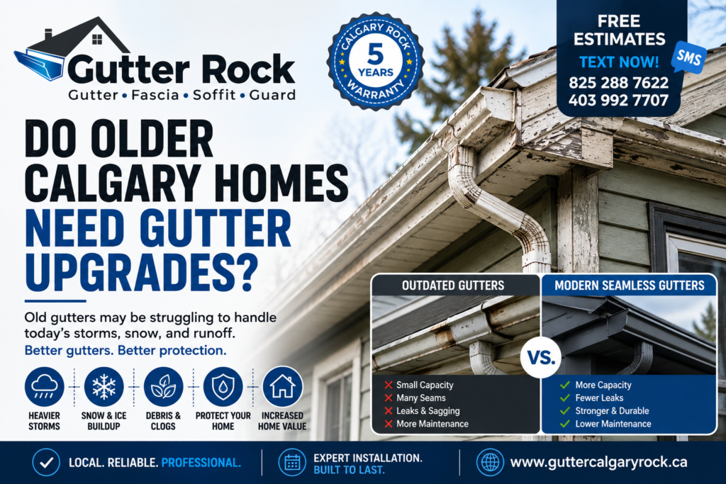 Do Older Calgary Homes Need Gutter Upgrades?