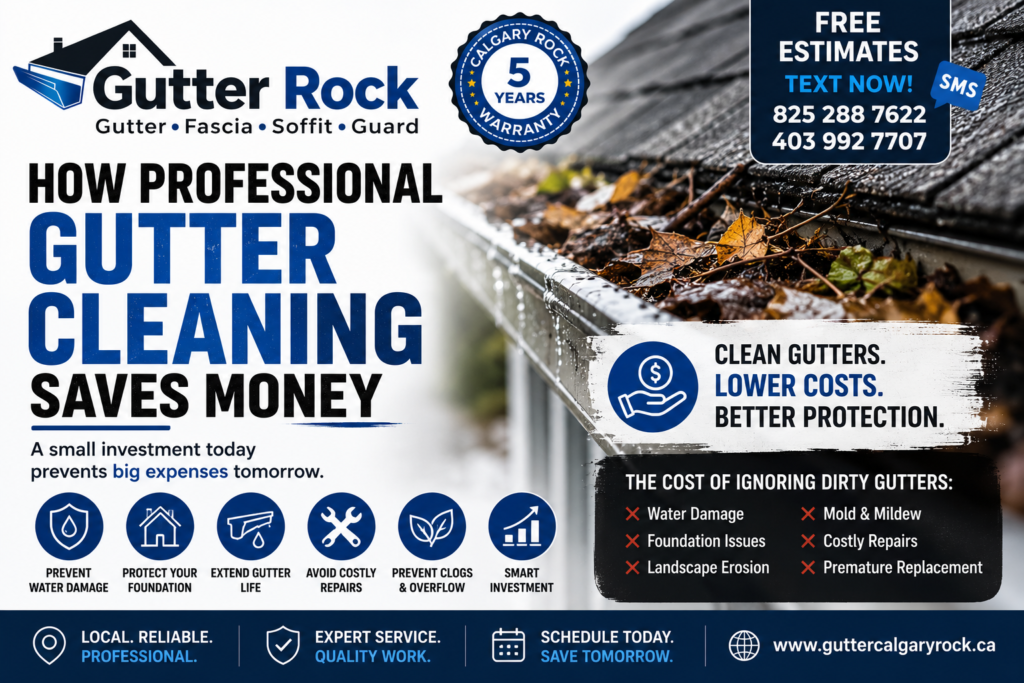 How Professional Gutter Cleaning Saves Money